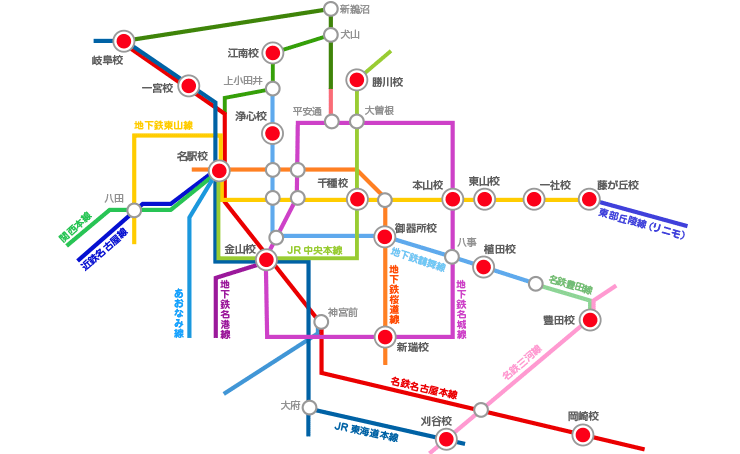 地図：東海