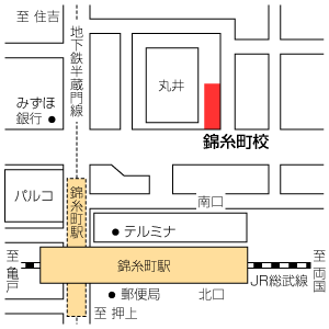 地図：錦糸町校