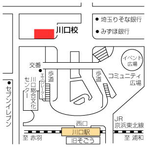 地図：川口校