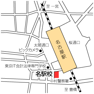地図：名駅校