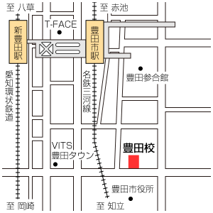 地図：豊田校