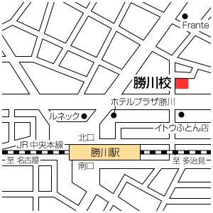 地図：勝川校